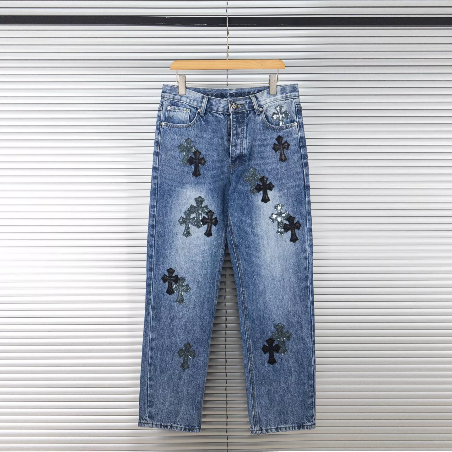 Chrome Hearts Jeans For Men Trendy 3376