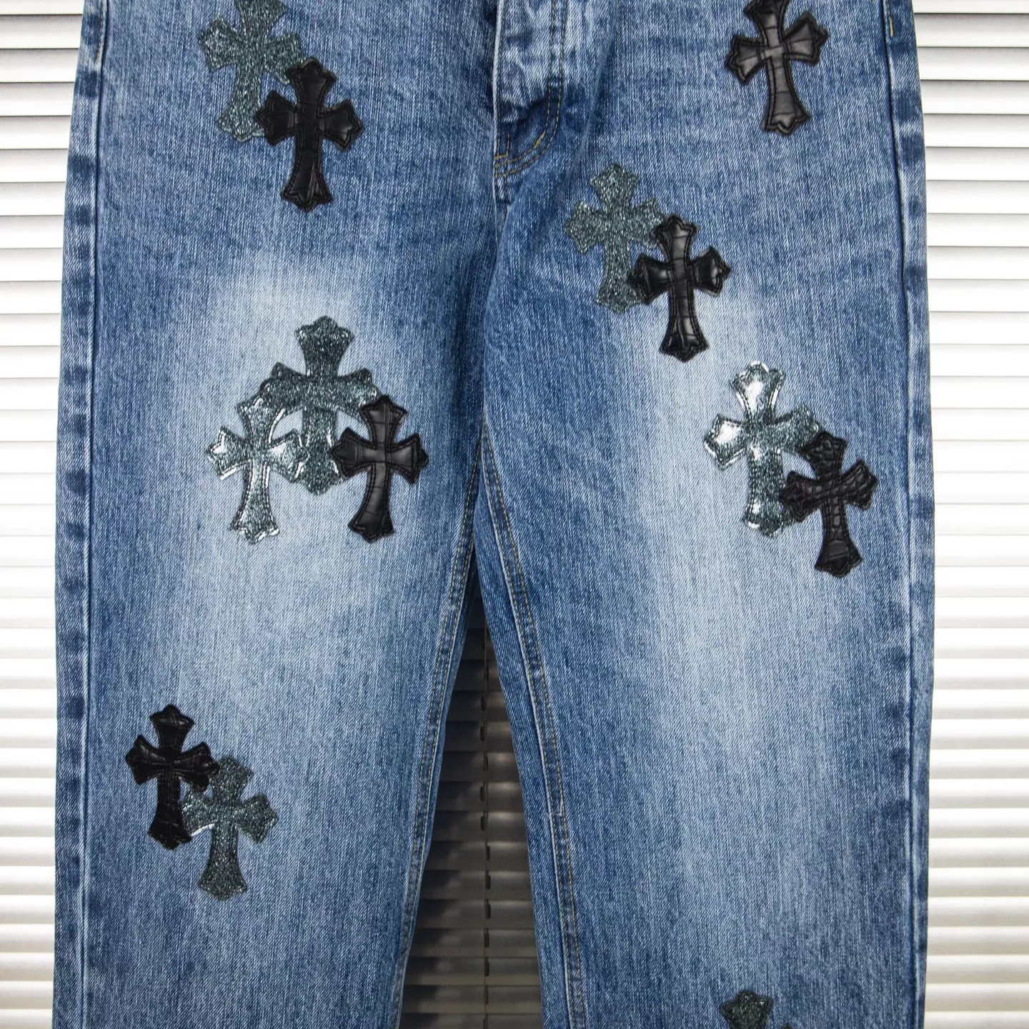 Chrome Hearts Jeans For Men Trendy 3376