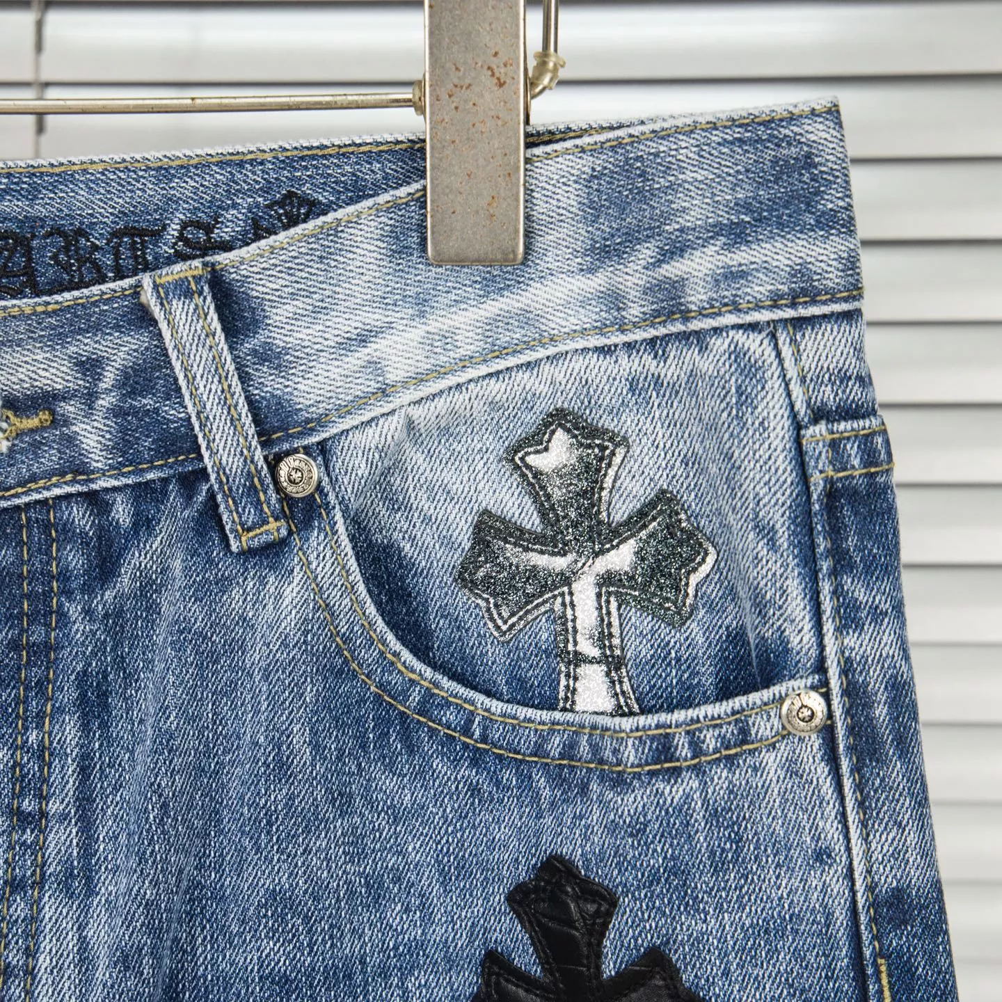 Chrome Hearts Jeans For Men Trendy 3376