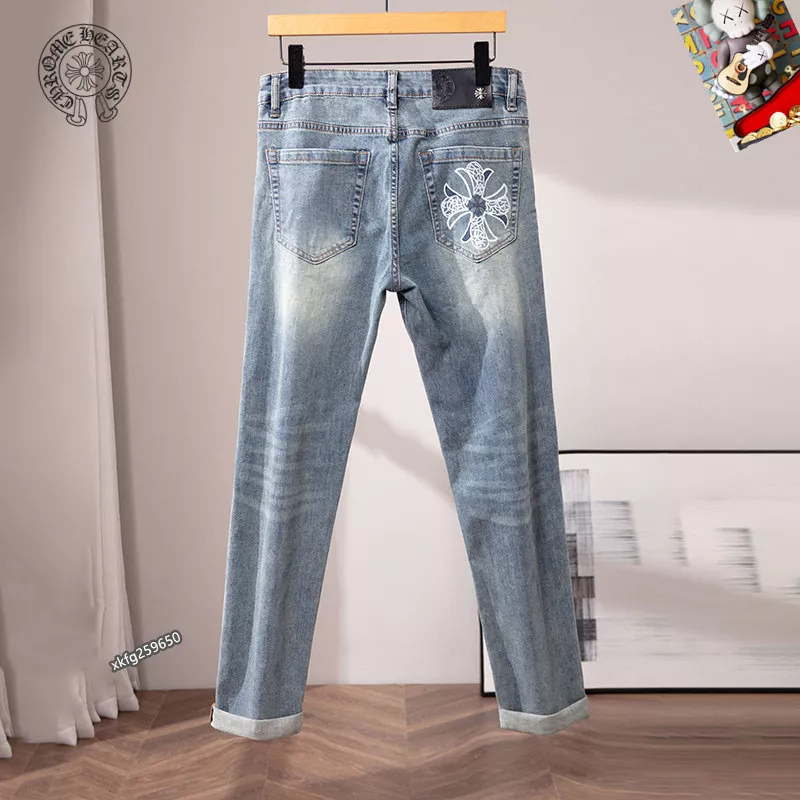 Chrome Hearts Jeans For Men Vibrant 4177