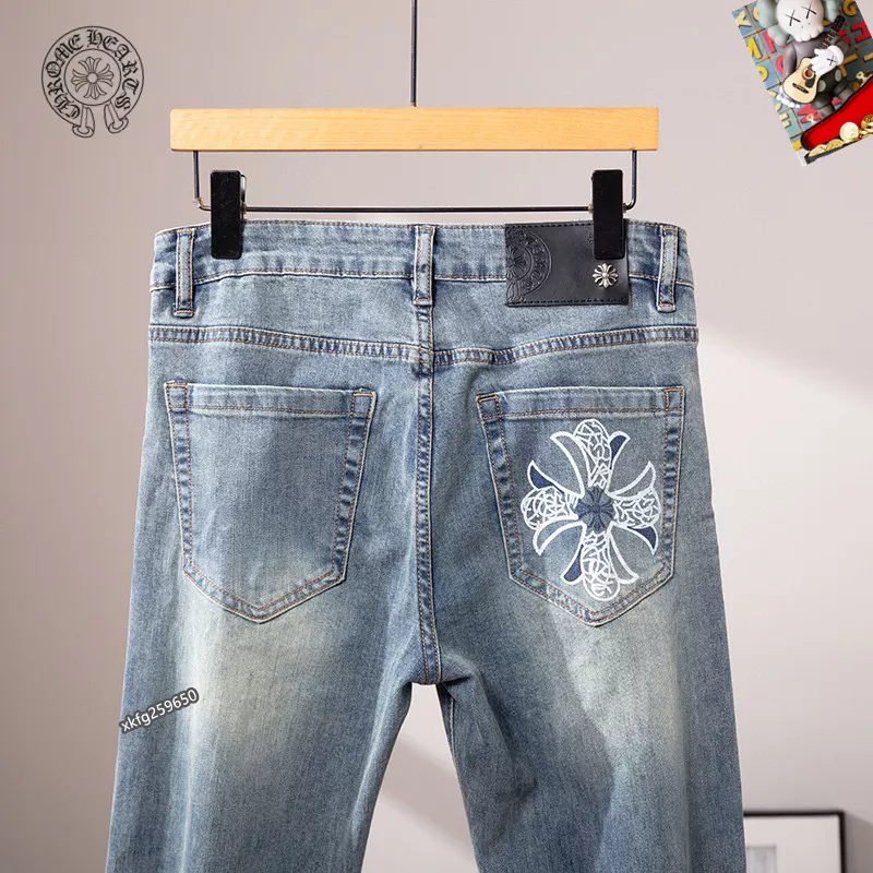 Chrome Hearts Jeans For Men Vibrant 4177