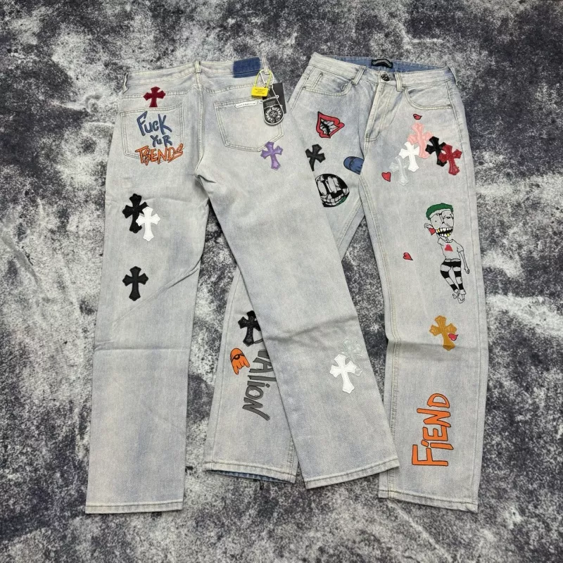 Chrome Hearts Jeans For Unisex Durable 2839