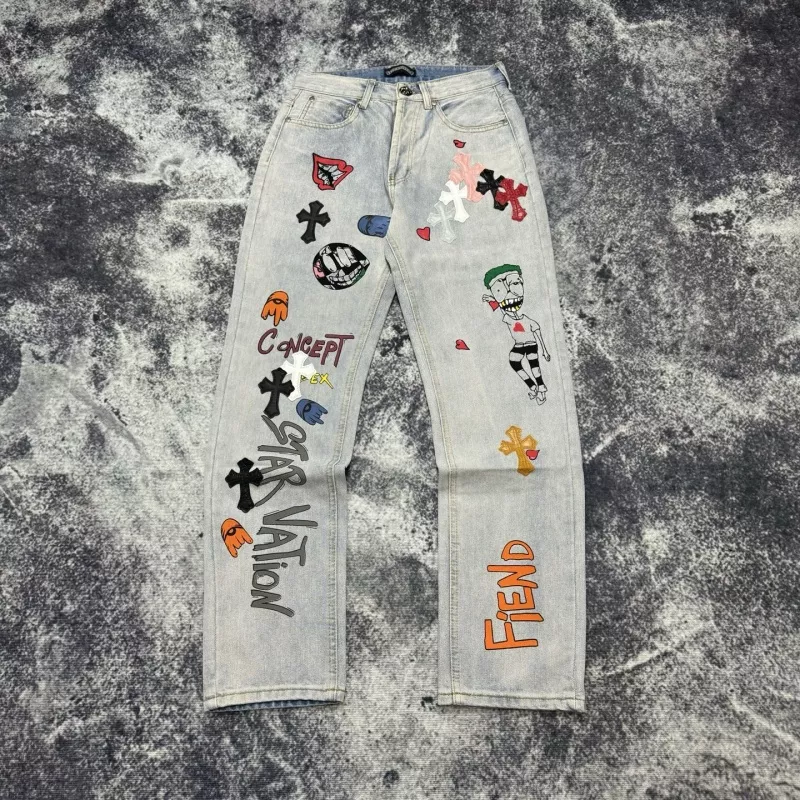 Chrome Hearts Jeans For Unisex Durable 2839