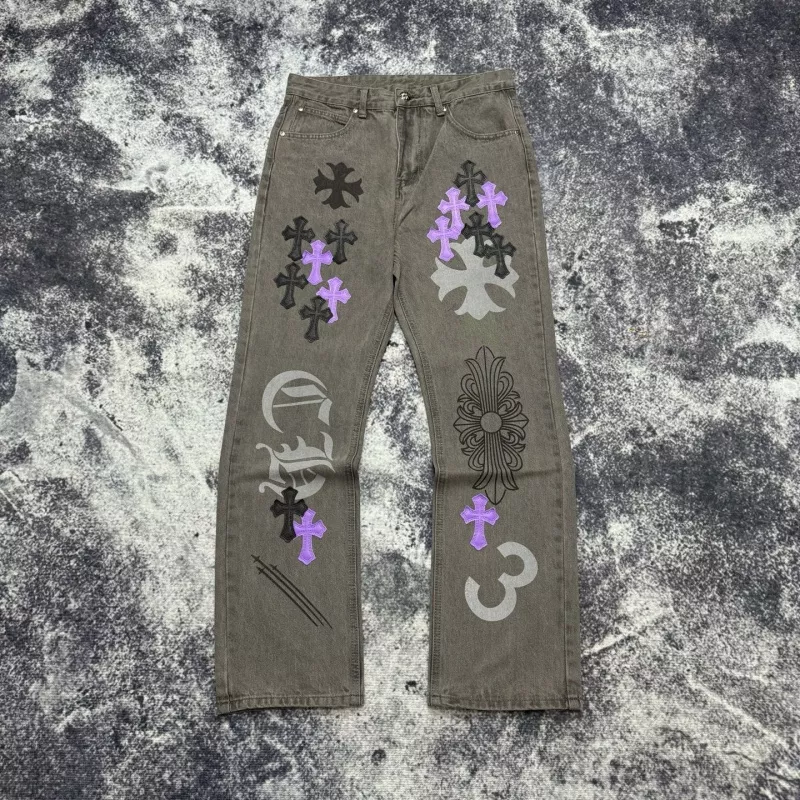Chrome Hearts Jeans For Unisex EasyMatch 6329