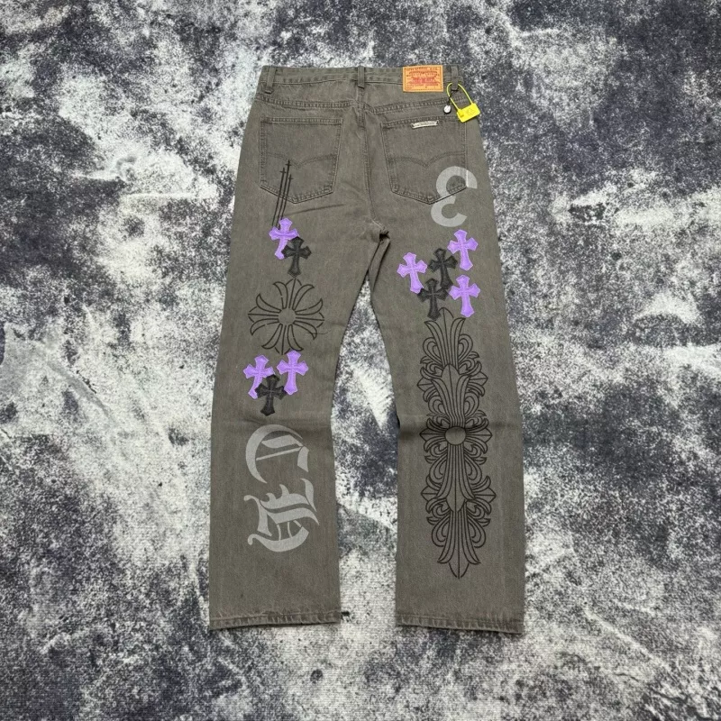 Chrome Hearts Jeans For Unisex EasyMatch 6329