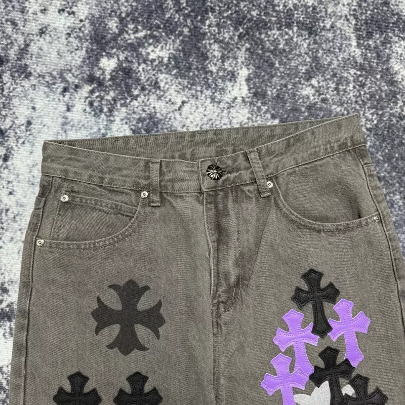 Chrome Hearts Jeans For Unisex EasyMatch 6329