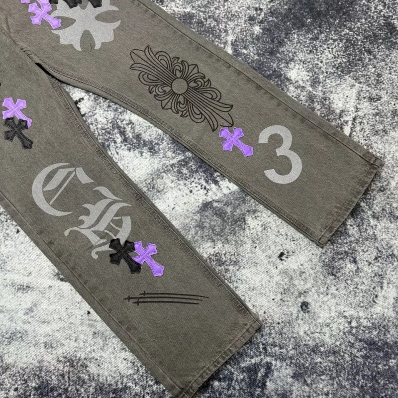 Chrome Hearts Jeans For Unisex EasyMatch 6329