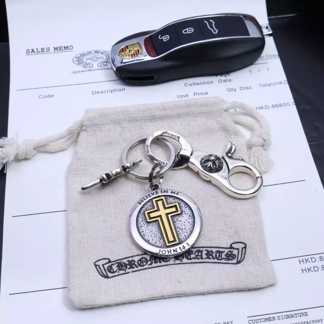 Chrome Hearts Key Holder And Bag Buckle Bold 3970