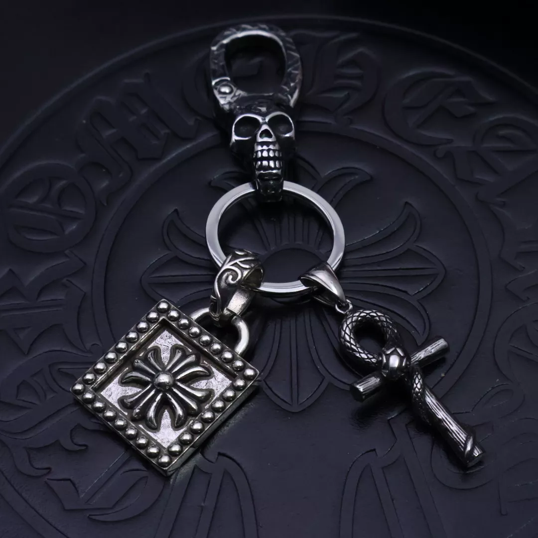 Chrome Hearts Key Holder And Bag Buckle Compact 6980