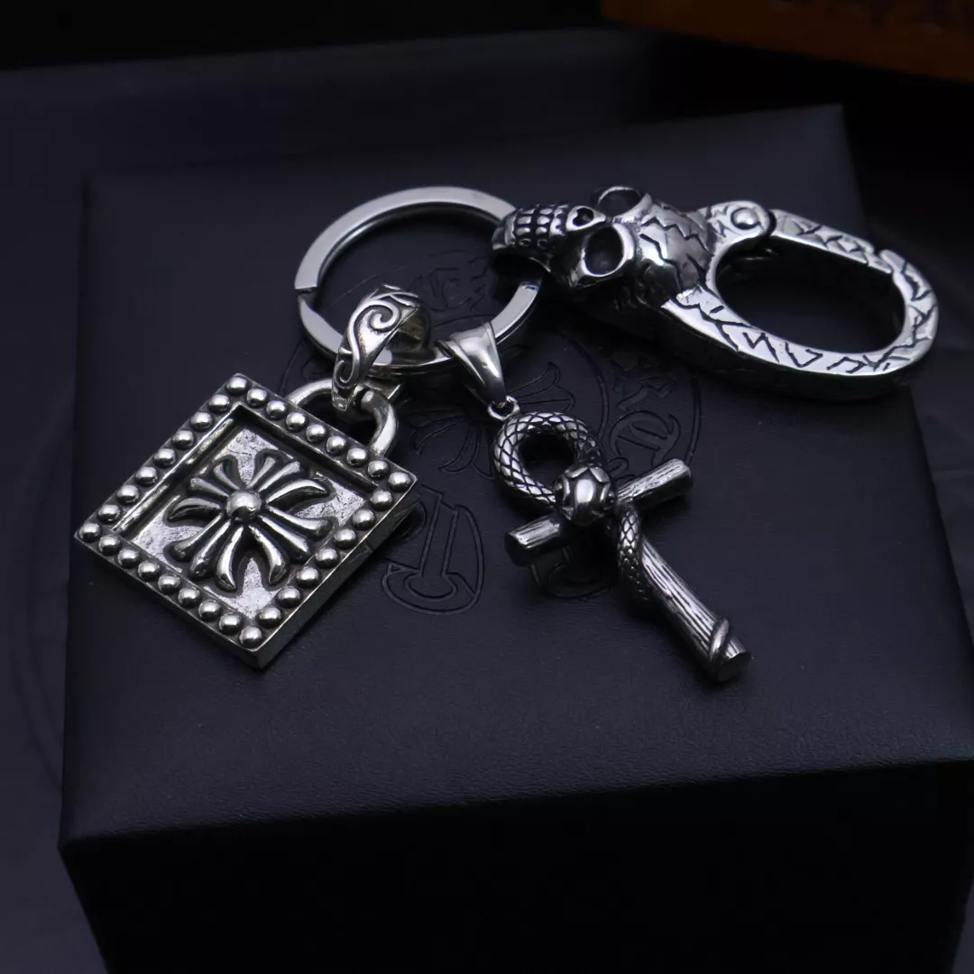 Chrome Hearts Key Holder And Bag Buckle Compact 6980