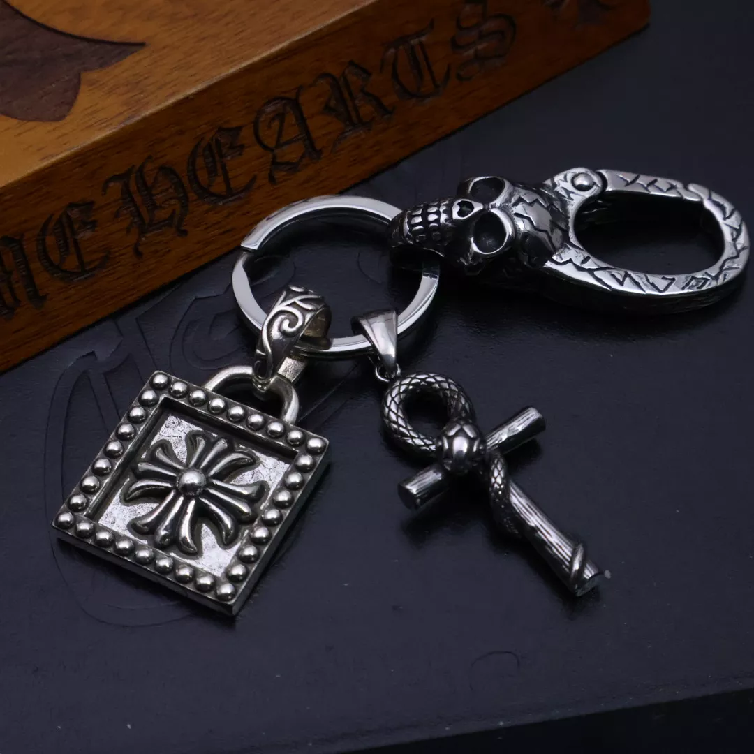 Chrome Hearts Key Holder And Bag Buckle Compact 6980