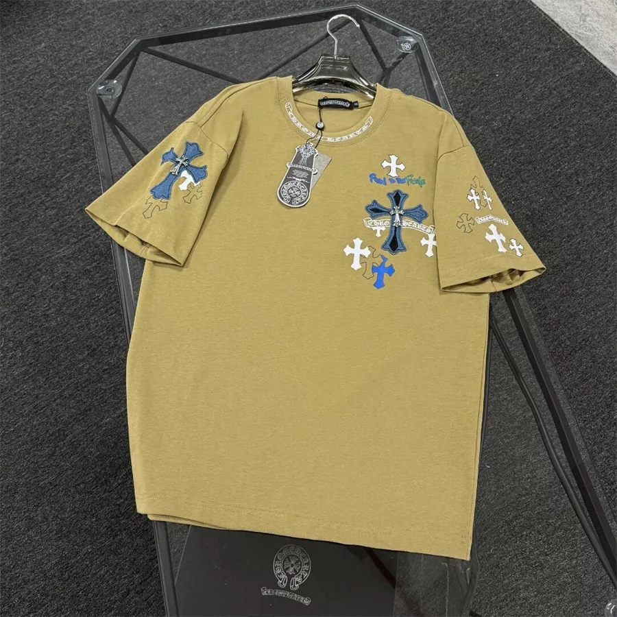 Chrome Hearts T-Shirts Short Sleeved For Unisex Breathable 8348