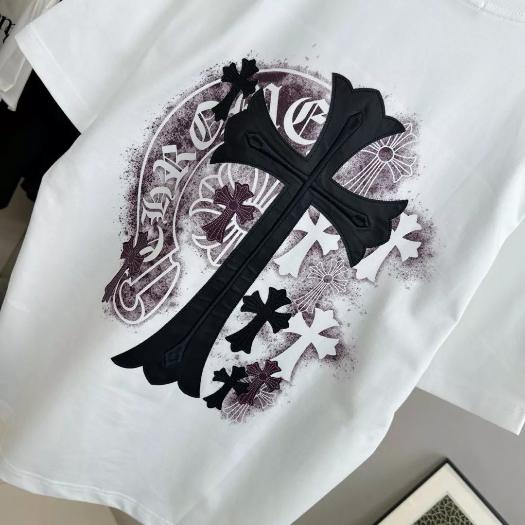 Chrome Hearts T-Shirts Short Sleeved For Unisex Bright 6491