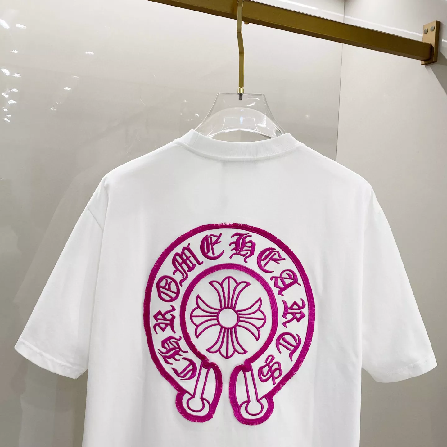 Chrome Hearts T-Shirts Short Sleeved For Unisex Bright 8069