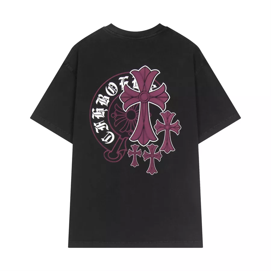 Chrome Hearts T-Shirts Short Sleeved For Unisex EasyMatch 3977