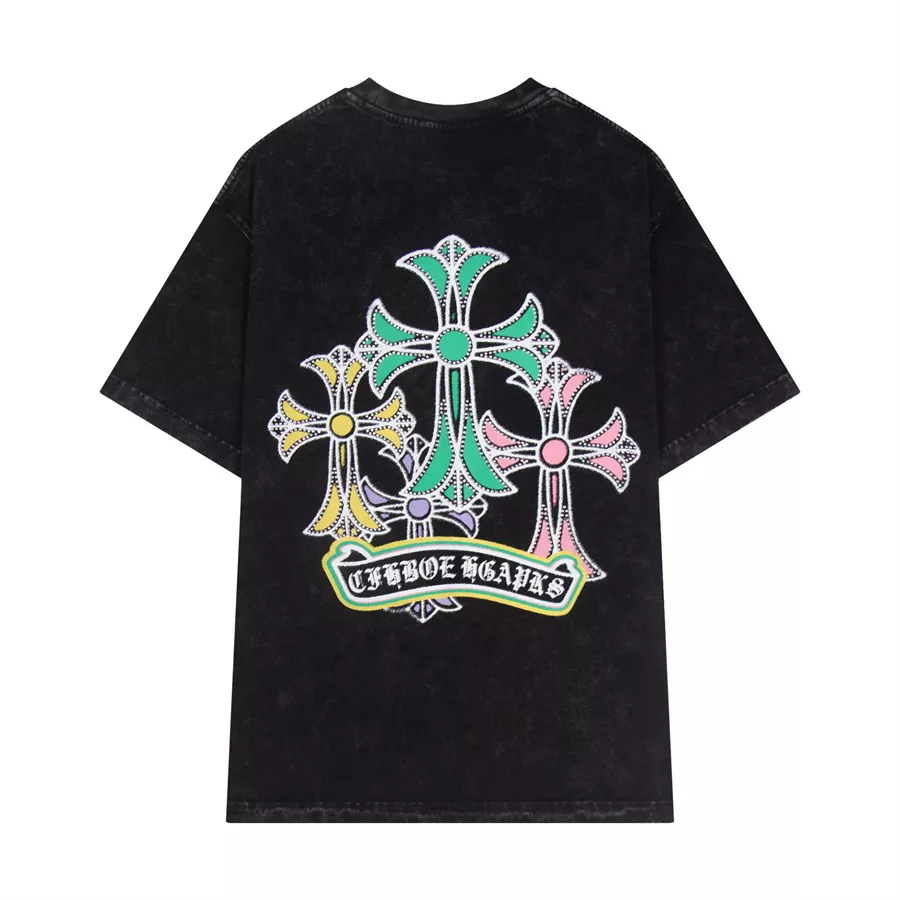 Chrome Hearts T-Shirts Short Sleeved For Unisex Flexible 9655