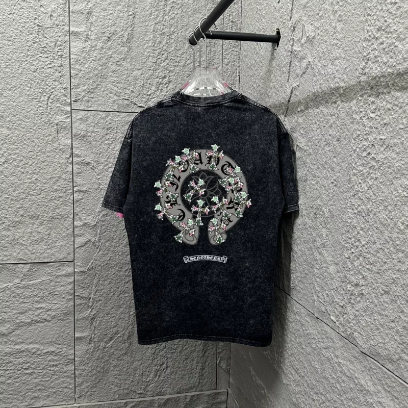 Chrome Hearts T-Shirts Short Sleeved For Unisex HighQuality 7630
