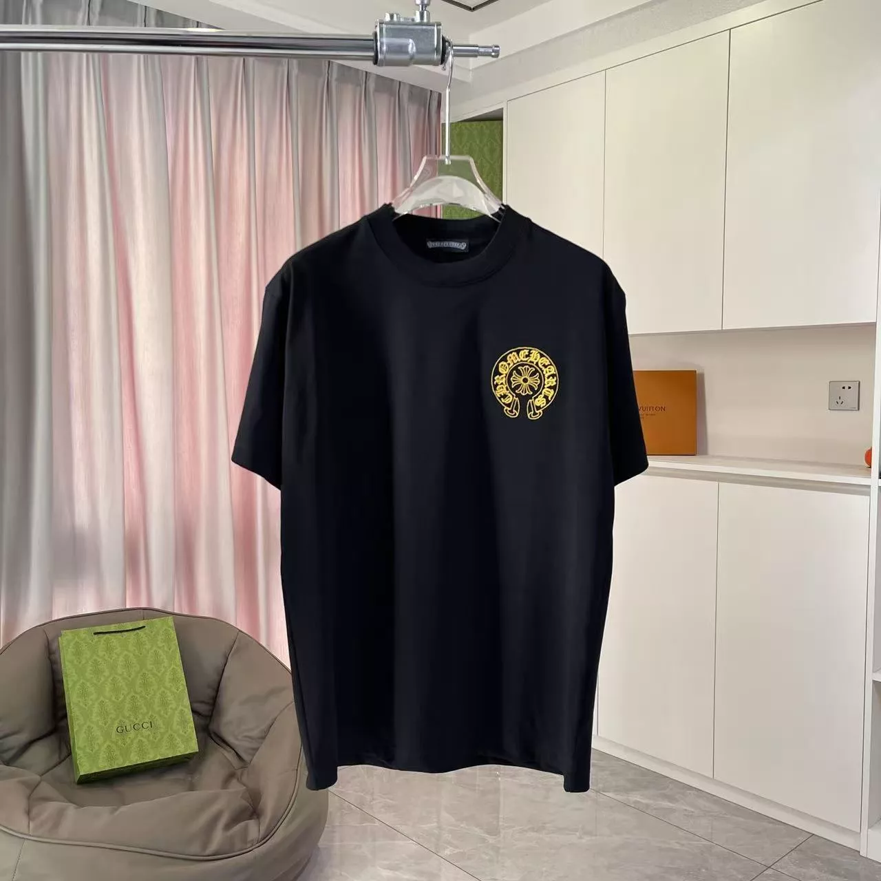 Chrome Hearts T-Shirts Short Sleeved For Unisex WellDesigned 3051