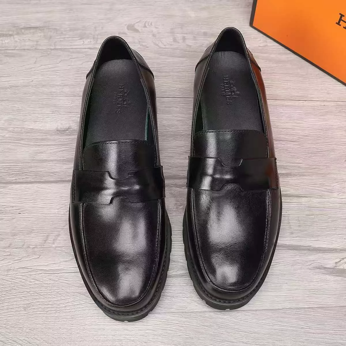 Classic 1315 Hermes Leather Shoes For Men