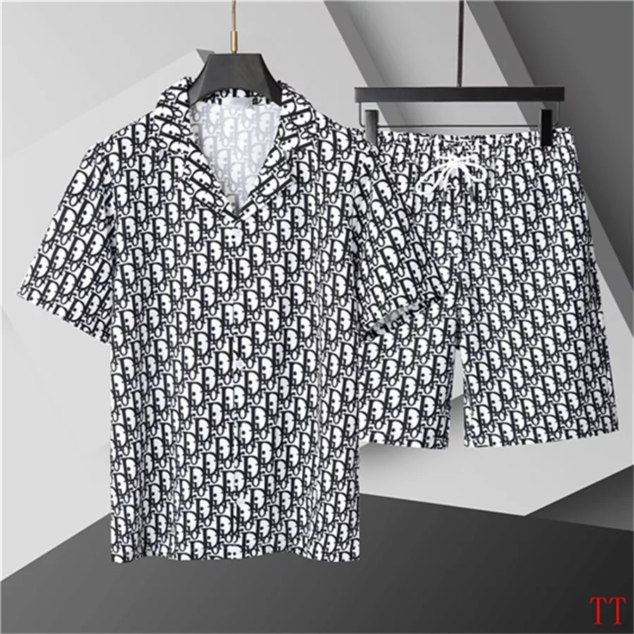 Classic 1867 Christian Dior Tracksuits Short Sleeved For Men