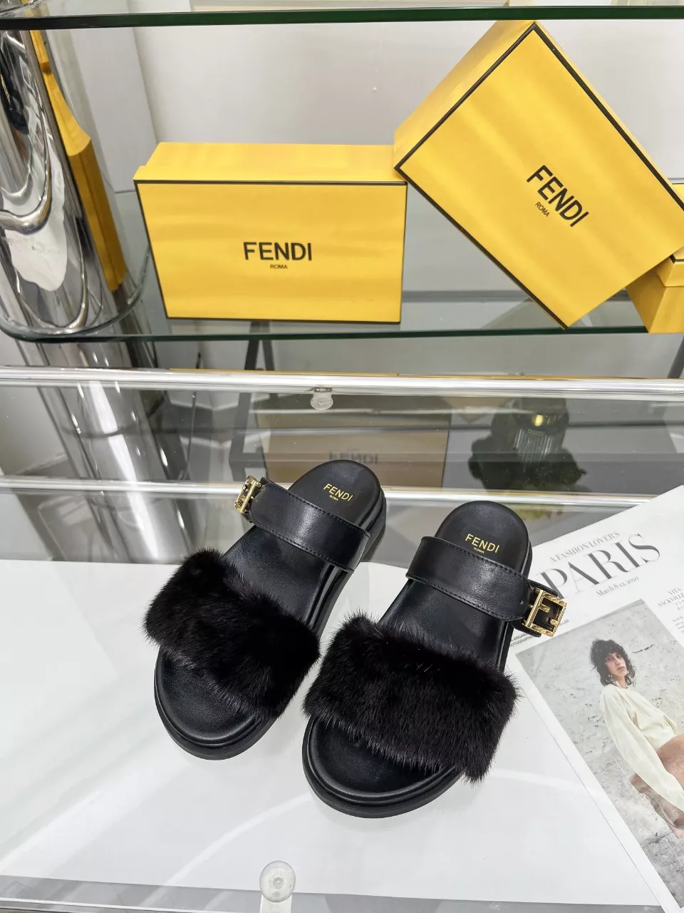 Classic 2344 Fendi Slippers For Women