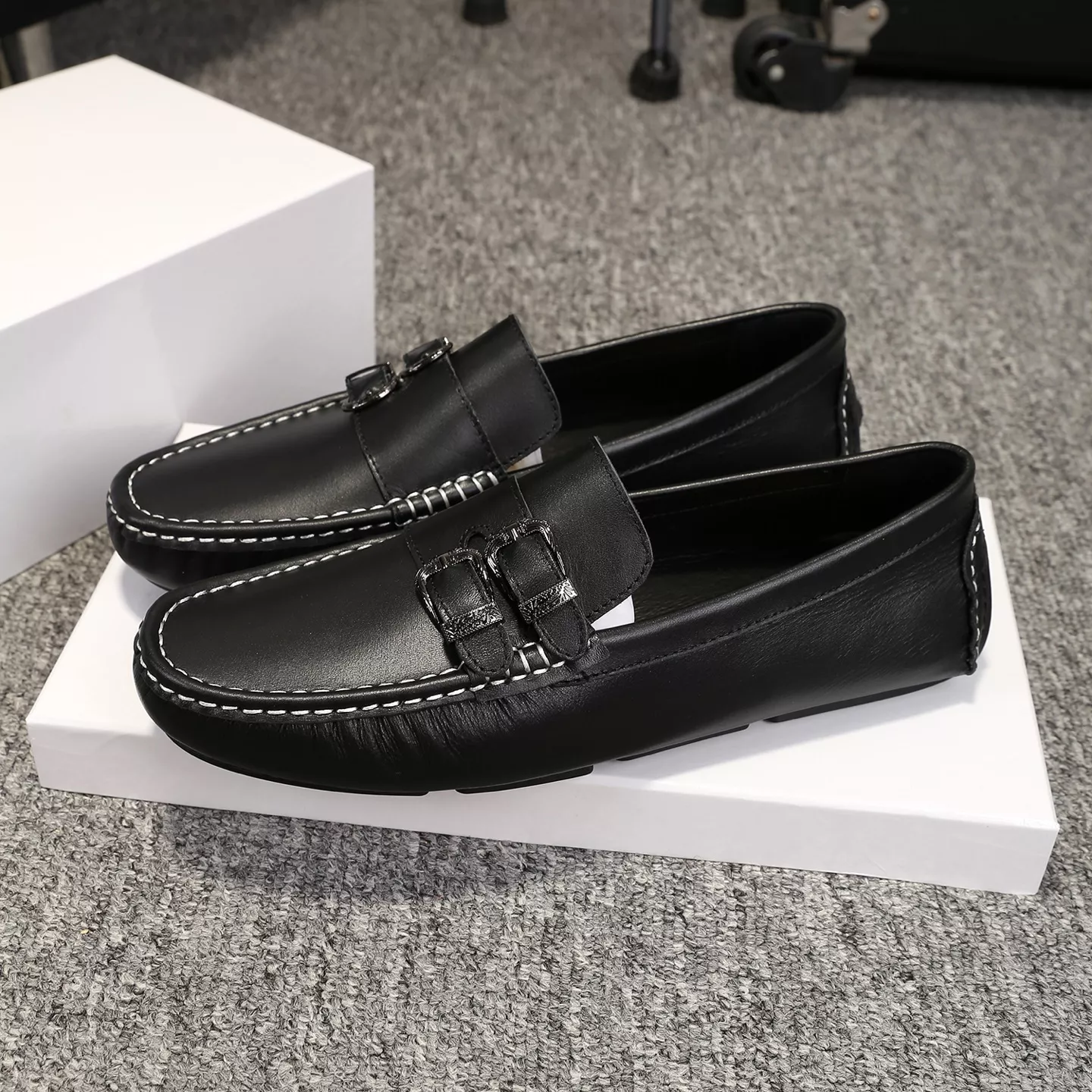 Classic 2942 Versace Leather Shoes For Men