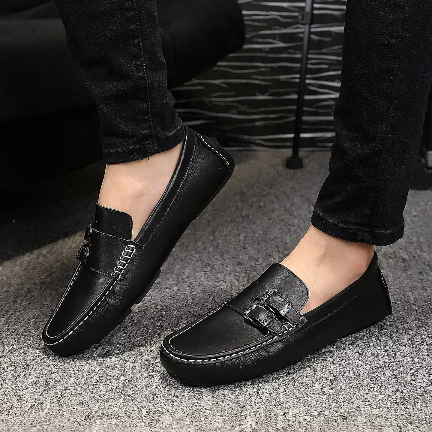 Classic 2942 Versace Leather Shoes For Men