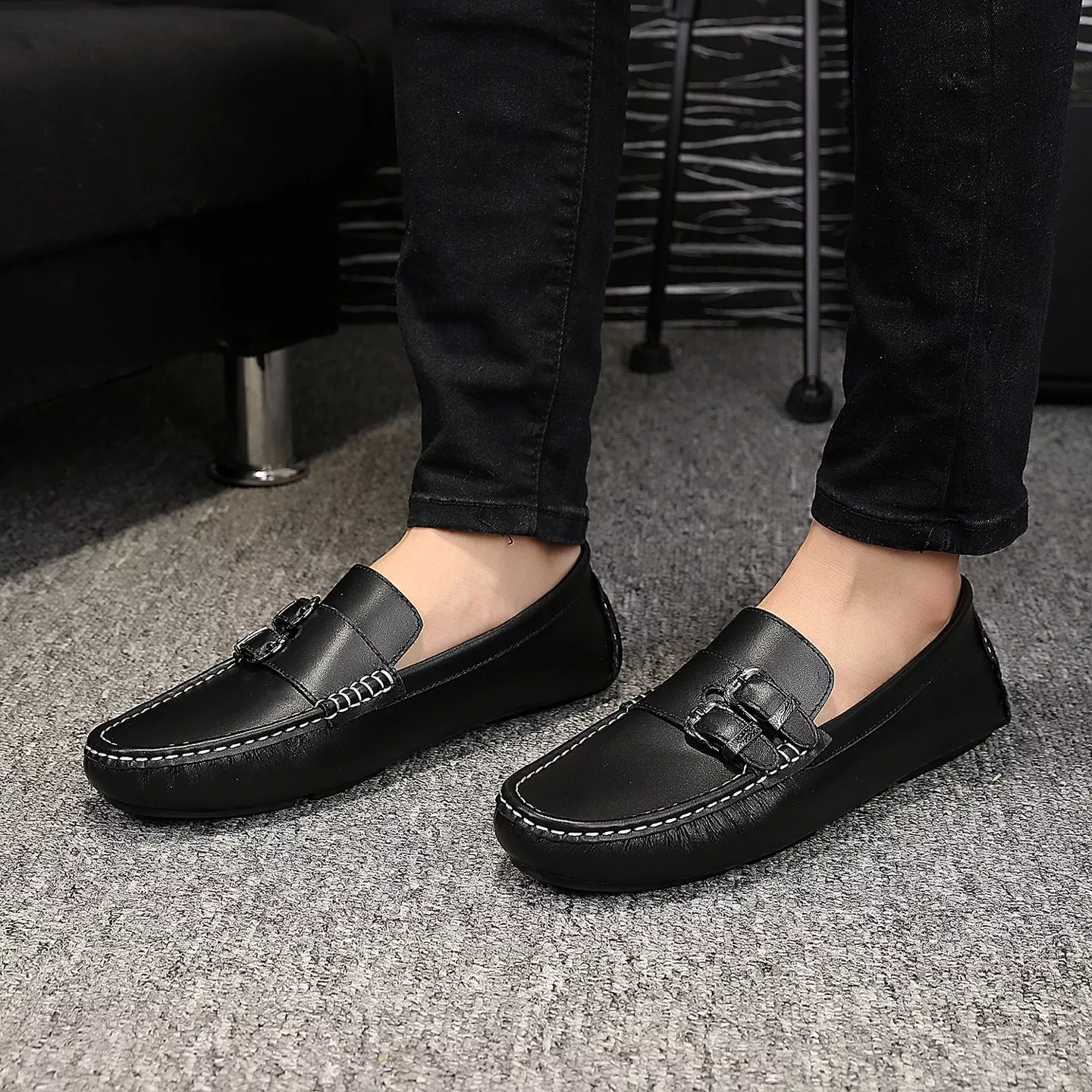 Classic 2942 Versace Leather Shoes For Men