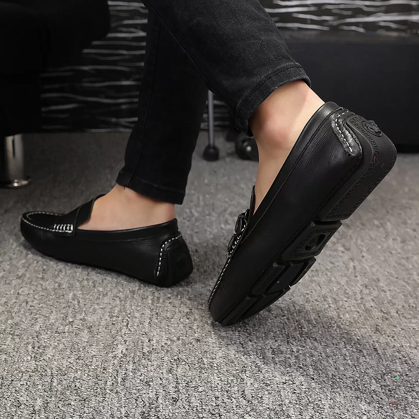 Classic 2942 Versace Leather Shoes For Men