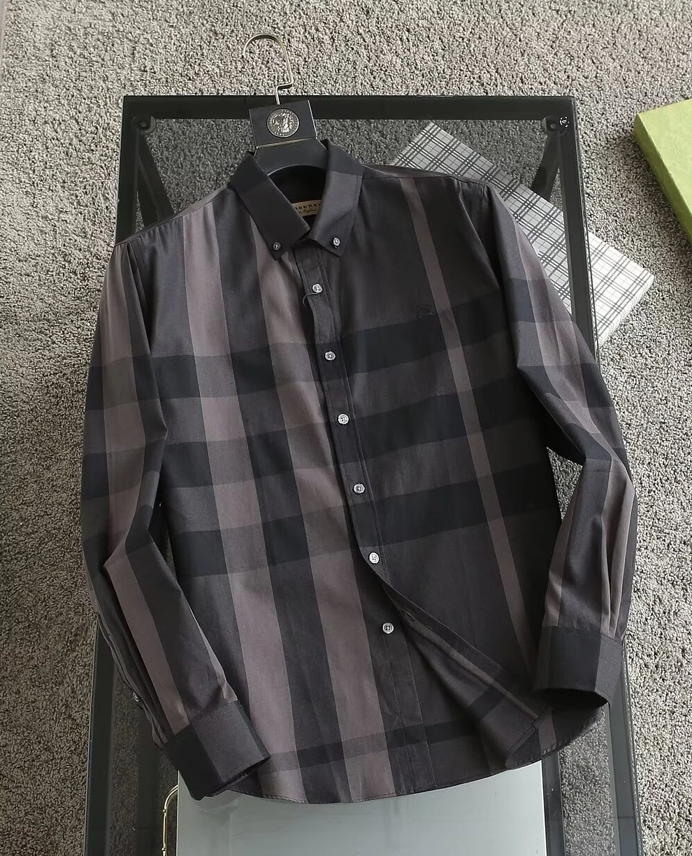 Classic 2975 Burberry Shirts Long Sleeved For Men