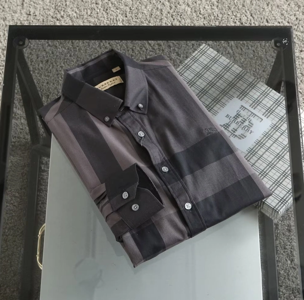 Classic 2975 Burberry Shirts Long Sleeved For Men
