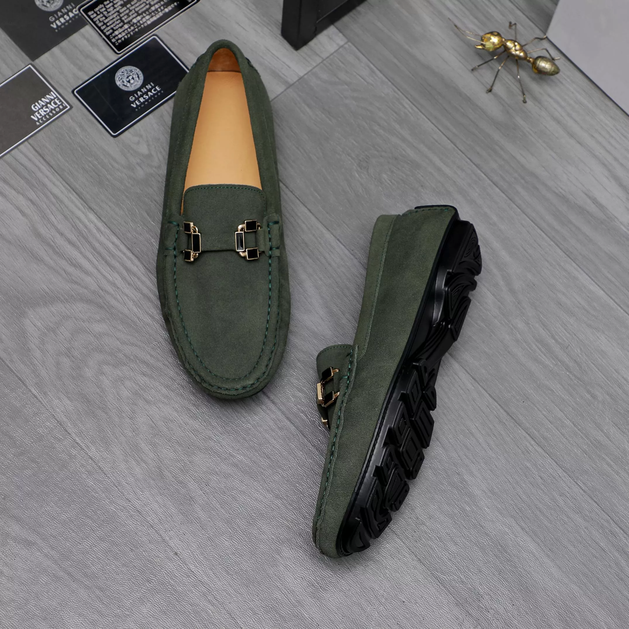 Classic 3605 Versace Leather Shoes For Men