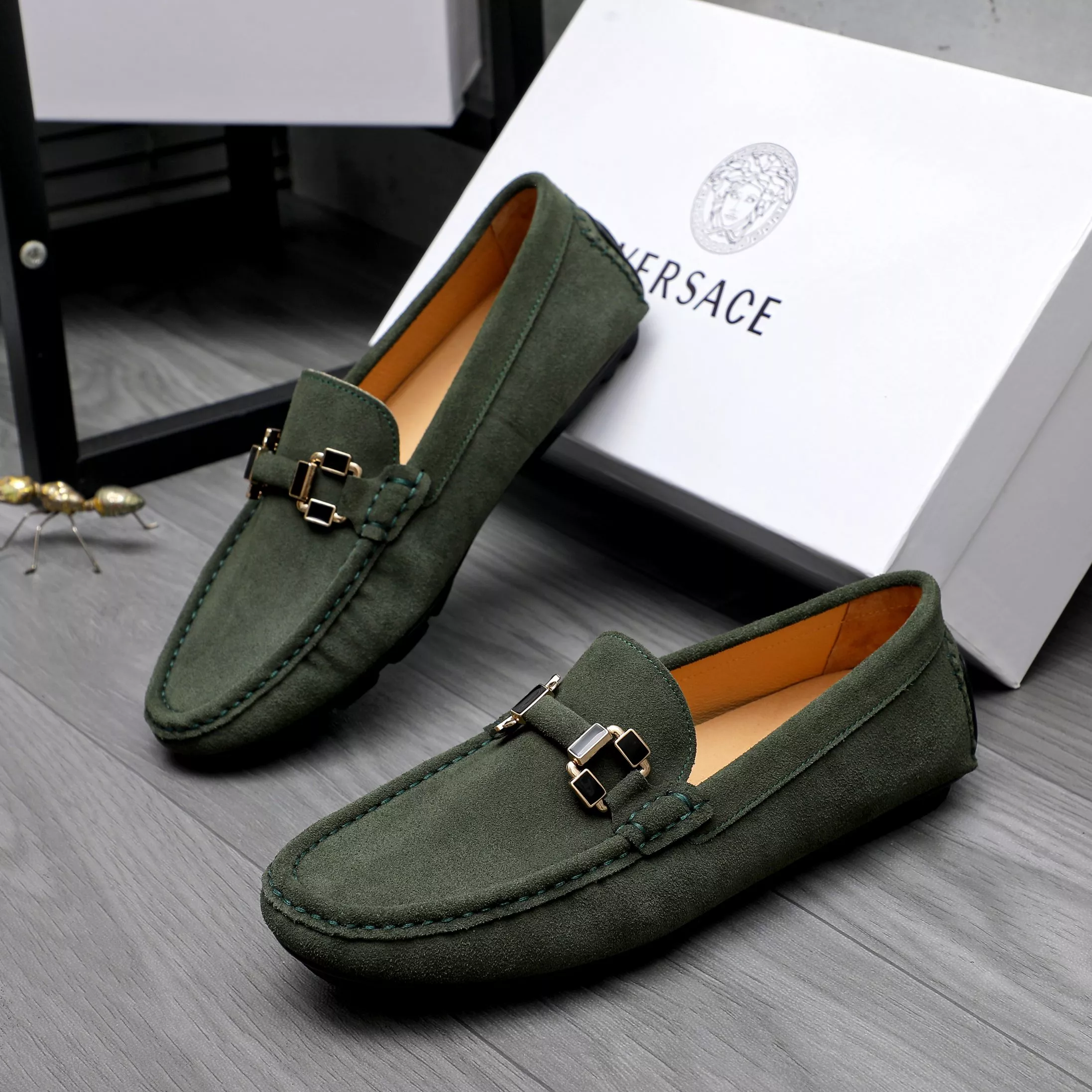 Classic 3605 Versace Leather Shoes For Men