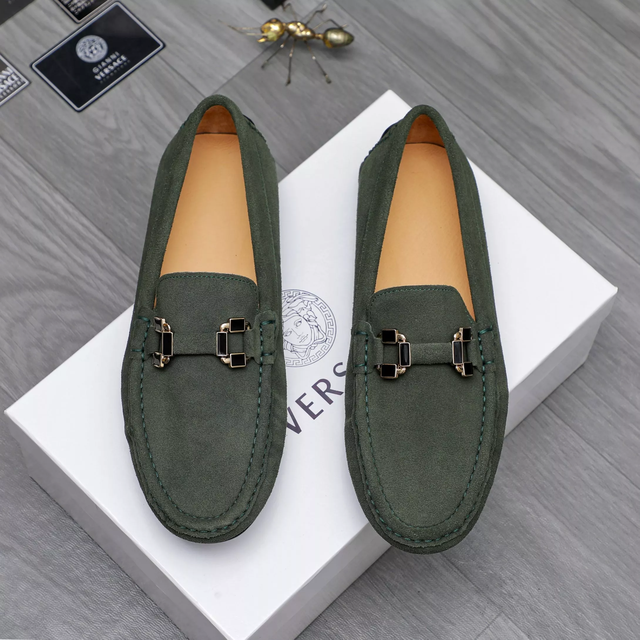 Classic 3605 Versace Leather Shoes For Men