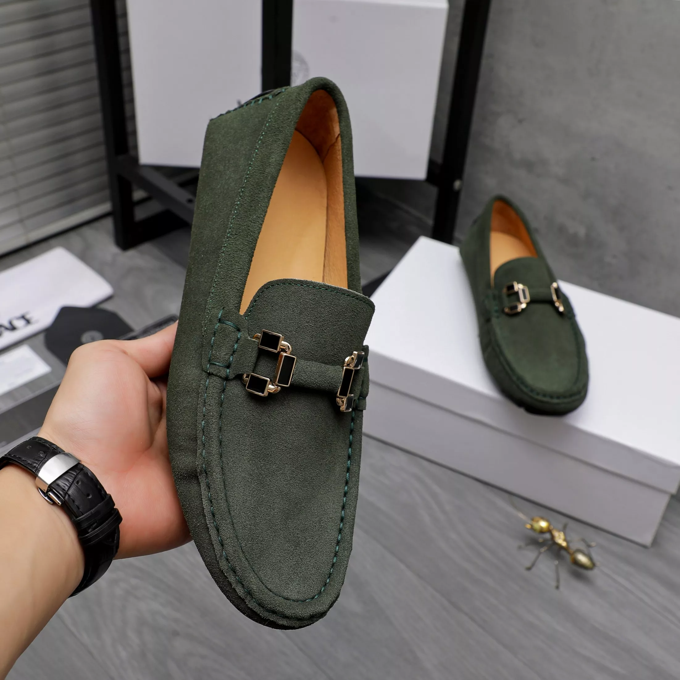 Classic 3605 Versace Leather Shoes For Men