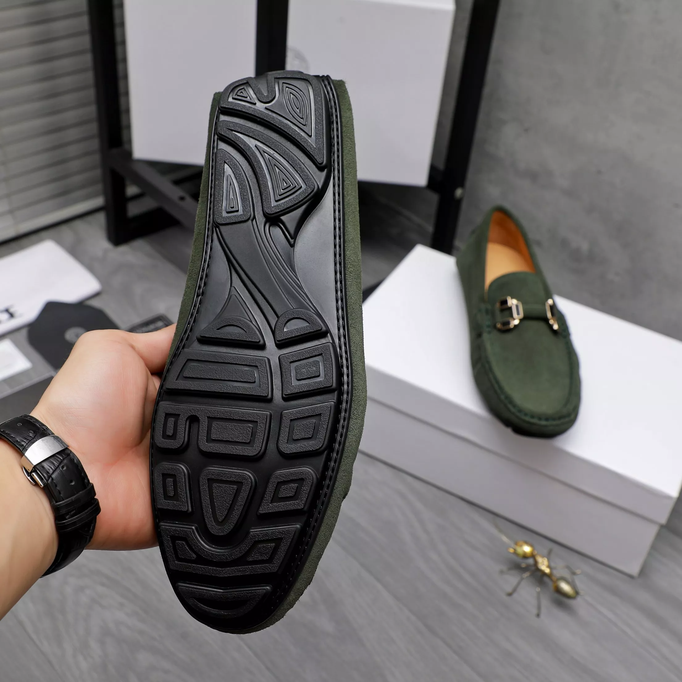 Classic 3605 Versace Leather Shoes For Men