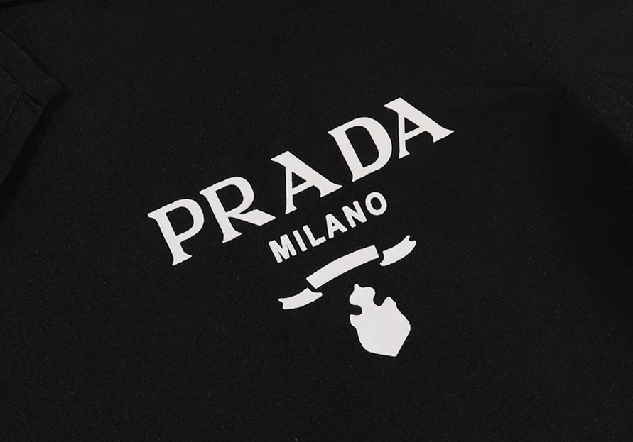 Classic 3657 Prada Shirts Short Sleeved For Men