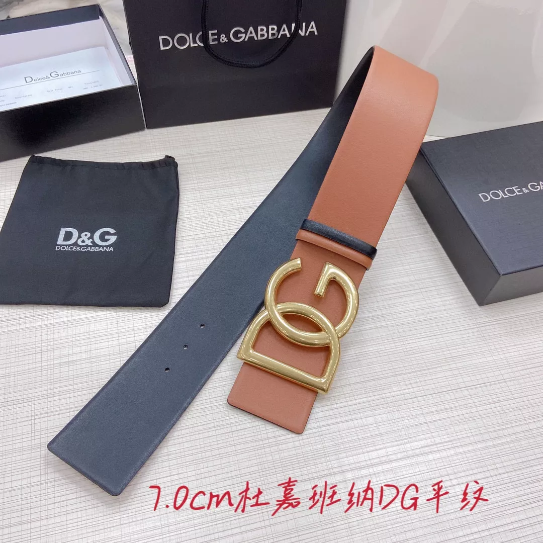 Classic 381 Dolce & Gabbana D&G AAA Quality Belts In 7.0cm For Unisex