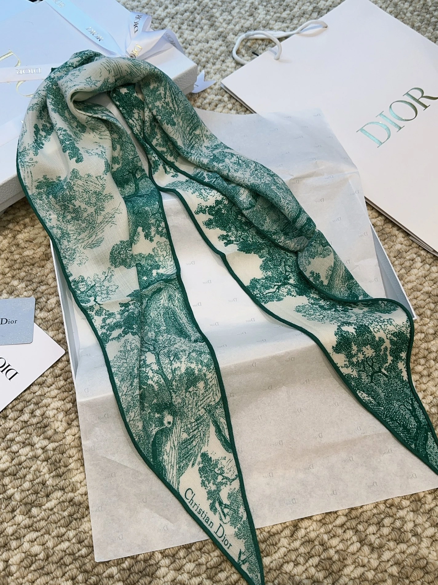 Classic 4390 Christian Dior Silk Scarf