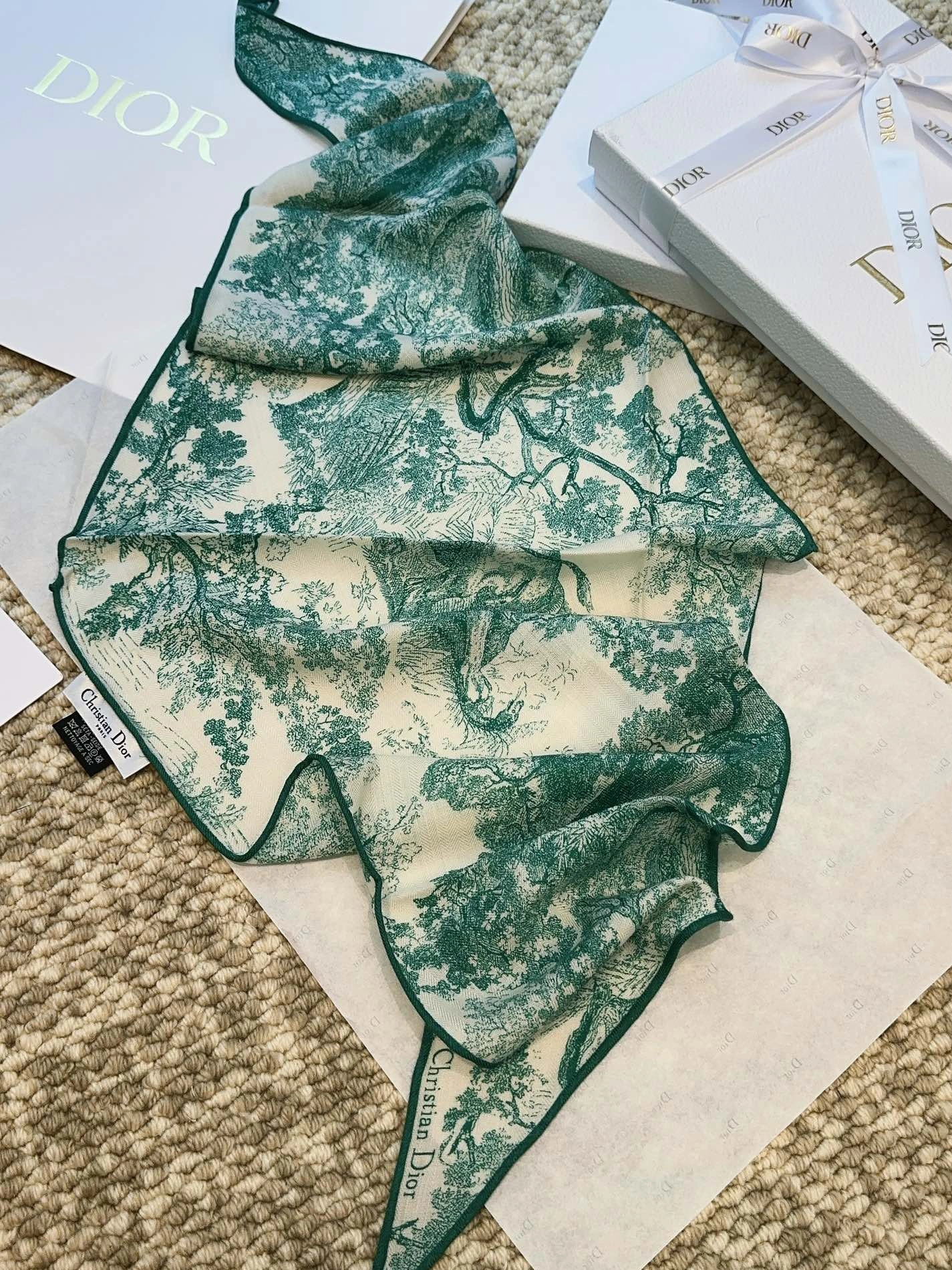Classic 4390 Christian Dior Silk Scarf