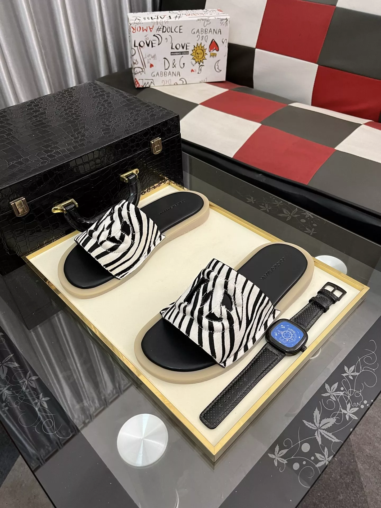 Classic 4407 Dolce & Gabbana D&G Slippers For Men