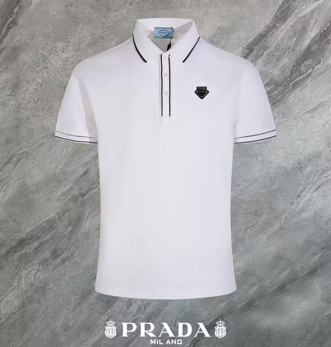 Classic 4647 Prada T-Shirts Short Sleeved For Men