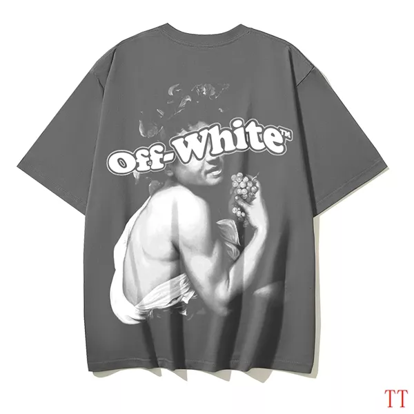 Classic 4907 Off-White T-Shirts Short Sleeved For Unisex