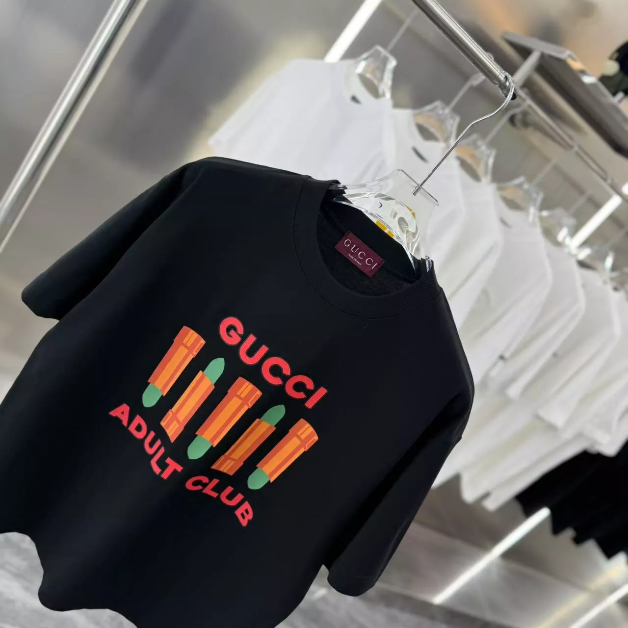 Classic 5182 Gucci T-Shirts Short Sleeved For Unisex