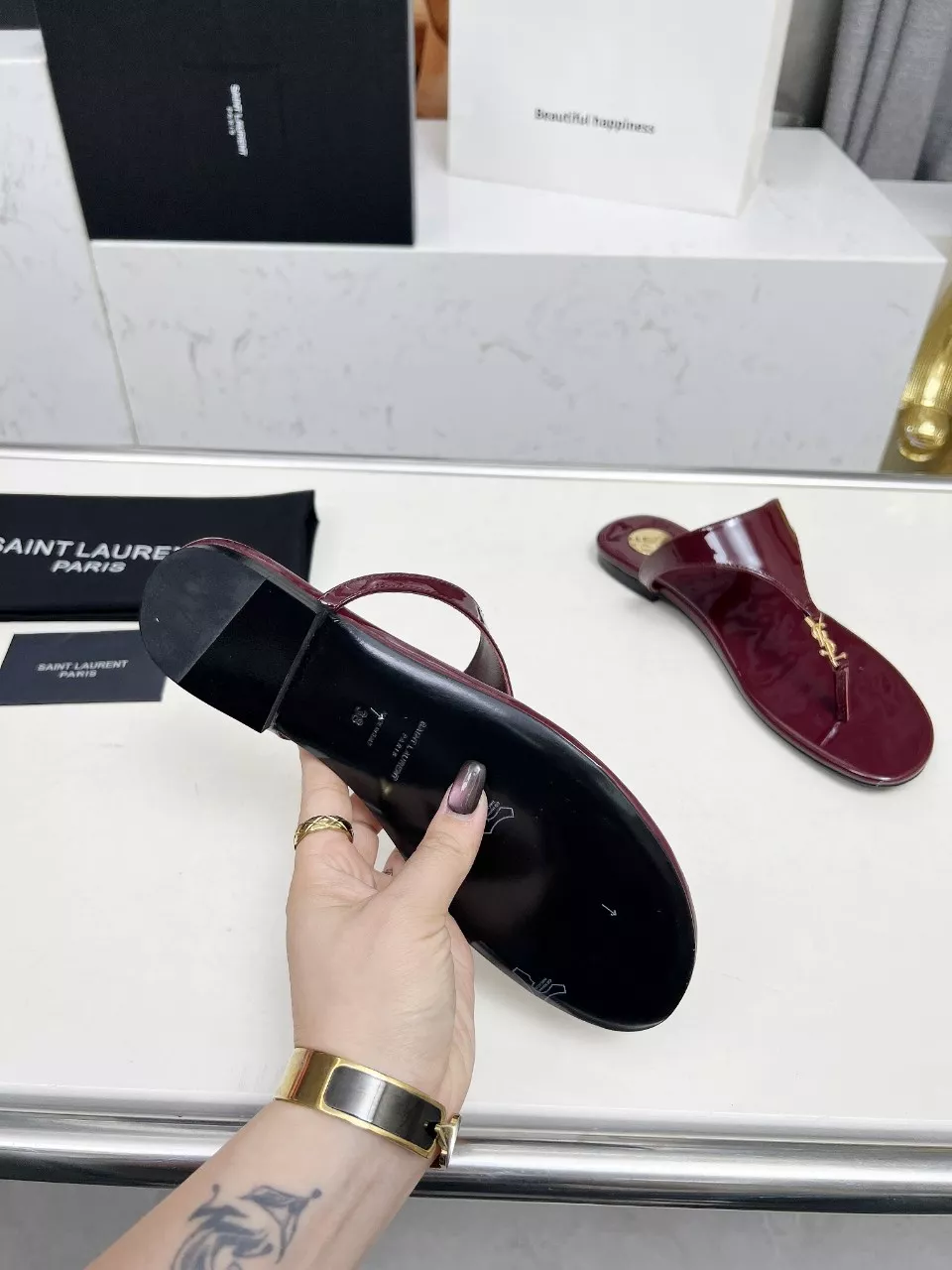 Classic 6355 Yves Saint Laurent YSL Slippers For Women