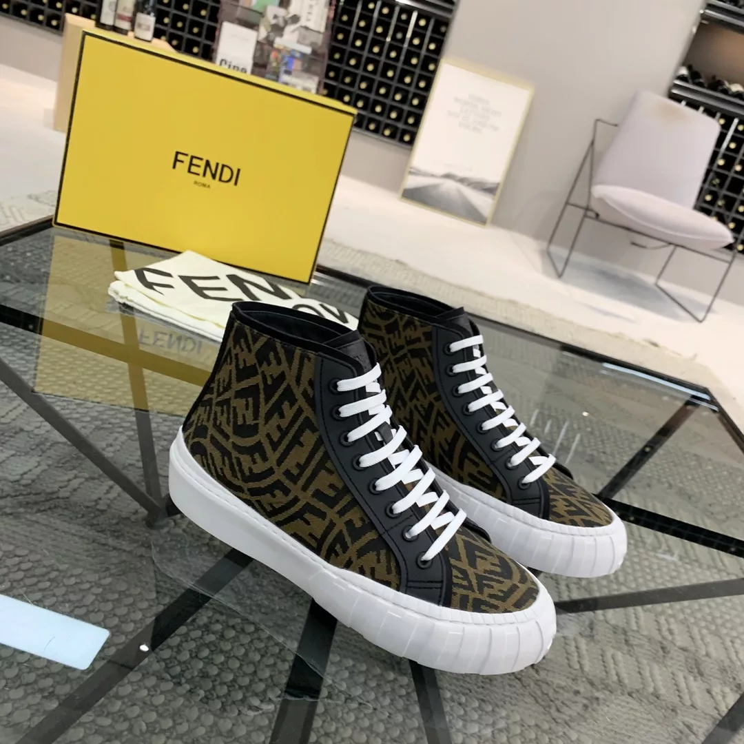 Classic 6740 Fendi High Tops Casual Shoes For Men