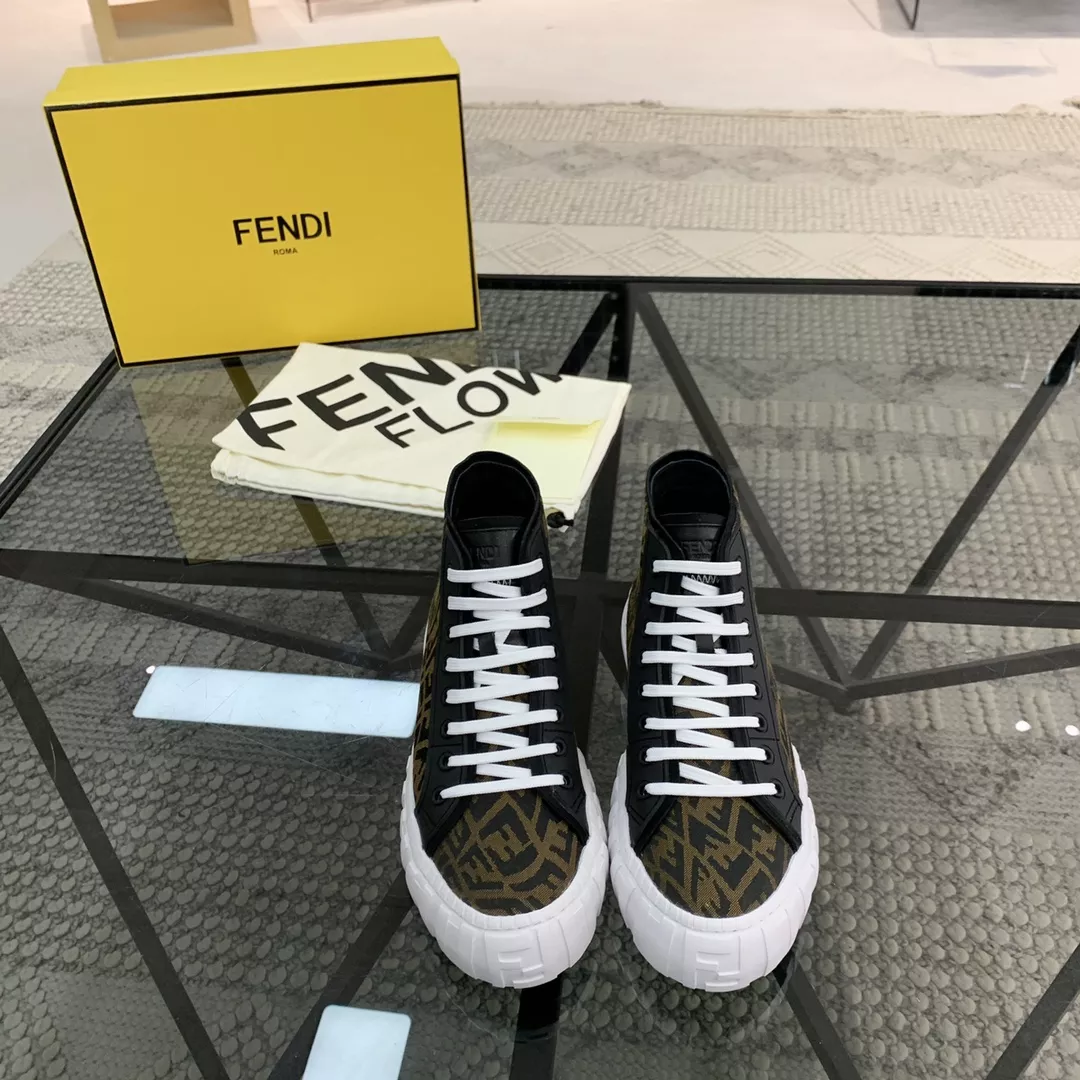 Classic 6740 Fendi High Tops Casual Shoes For Men
