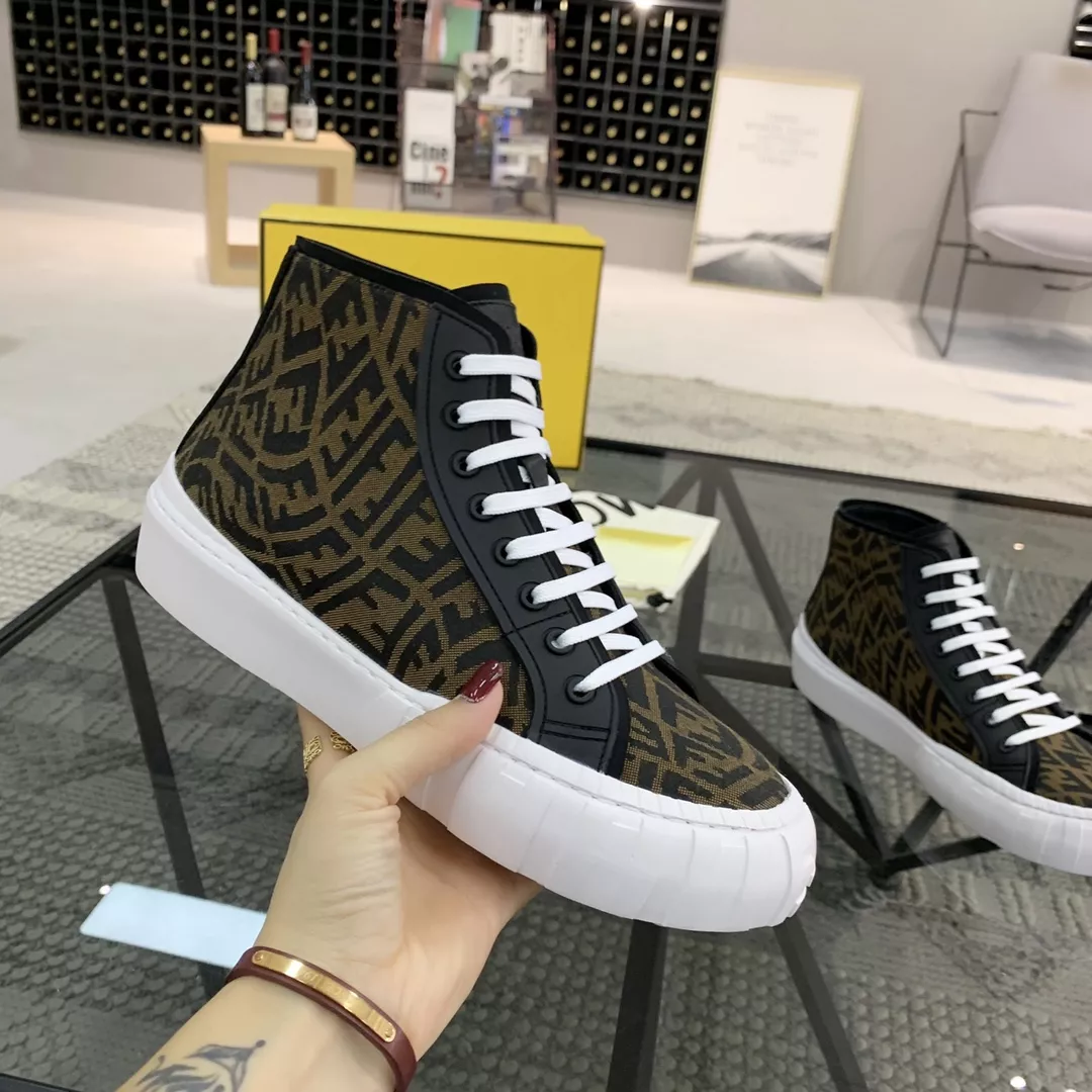 Classic 6740 Fendi High Tops Casual Shoes For Men