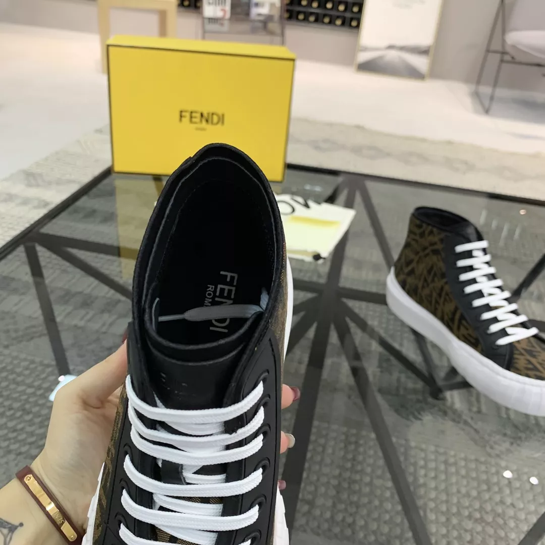 Classic 6740 Fendi High Tops Casual Shoes For Men