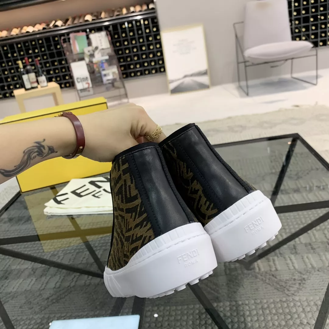 Classic 6740 Fendi High Tops Casual Shoes For Men